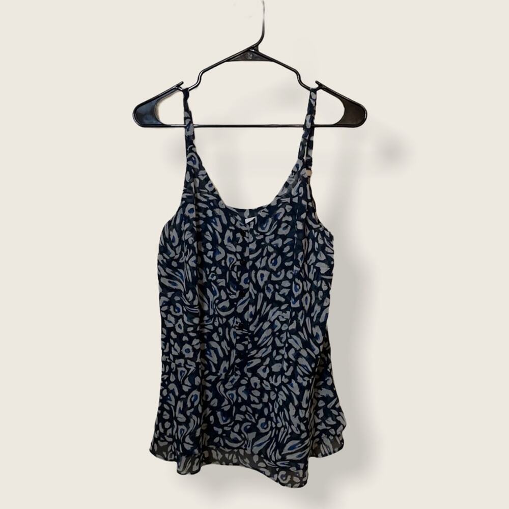 Cabi purr animal print tank top small